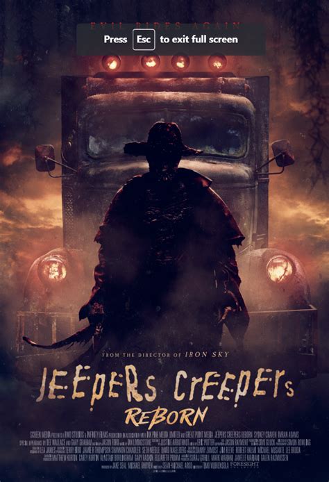 Jeepers Creepers Reborn takes place in a world where The Creeper is a well-known legend. . Jeepers creepers reborn showtimes